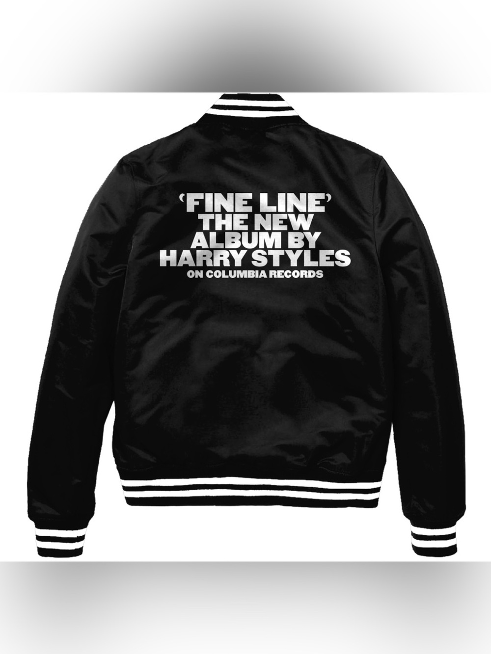 Harry Styles ORIGINAL AUTHENTIC LIMITED EDITION Fine Line Black Satin Jacket L